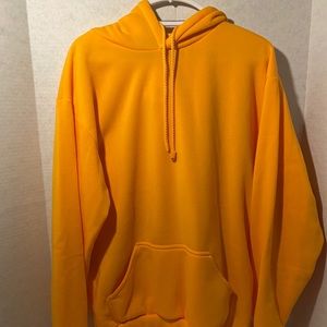 Bright yellow hoodie size XL